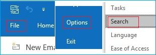 select search option