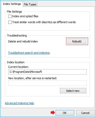 rebuild procedure to restart PC