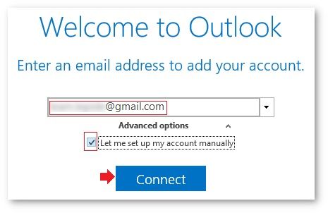 input your Gmail email address