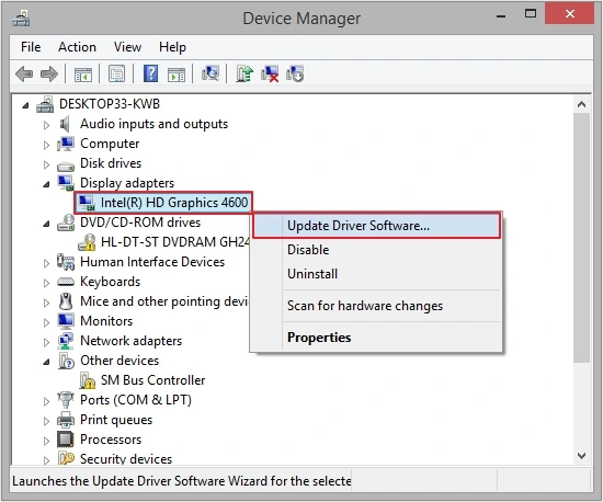 update driver software