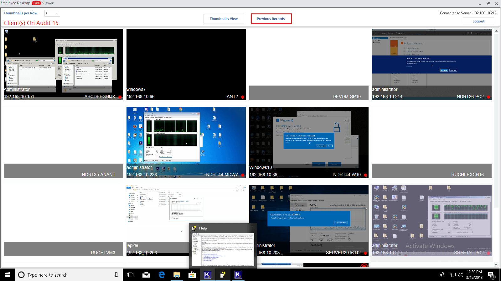 windows monitor program activity