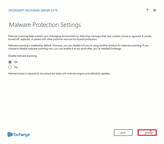 Malware Protection Settings