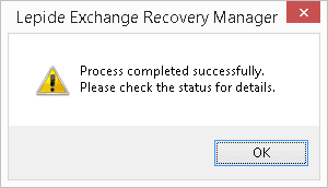 Once the process is complete