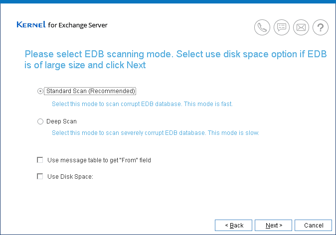 Select Scanning Mode