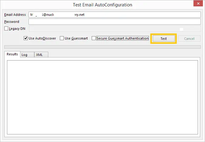 Test E-mail AutoConfiguration