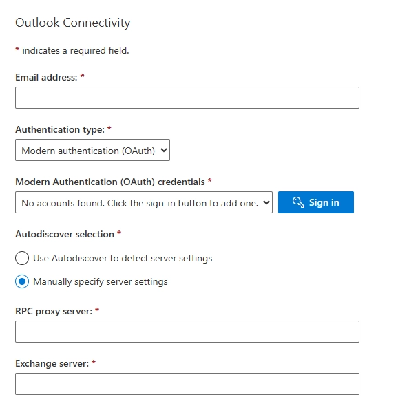 Analyzer Outlook Autodiscover