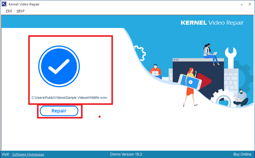 Add a corrupt video to repair