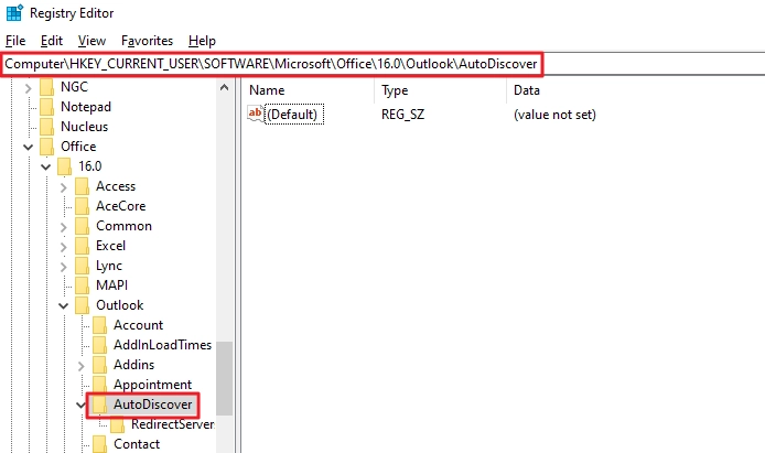 registry setting