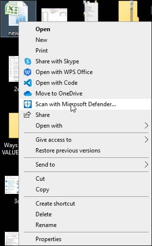 security application in Windows