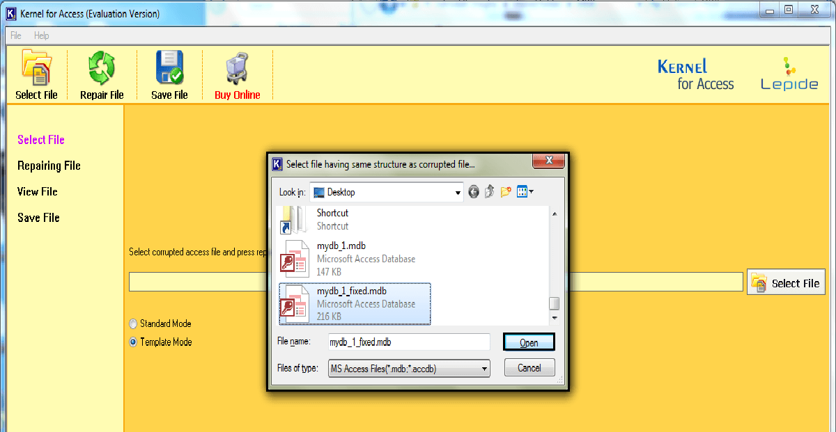After the completion of a window with the following information appears