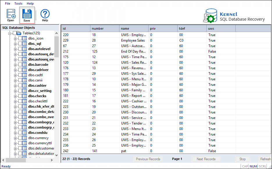 Check data after scanning