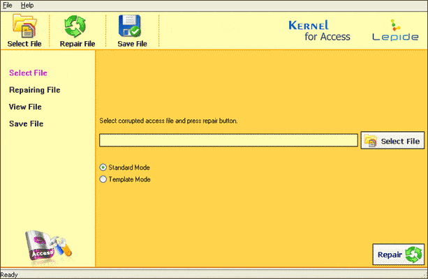The application itself could address database file corruption of low intensity