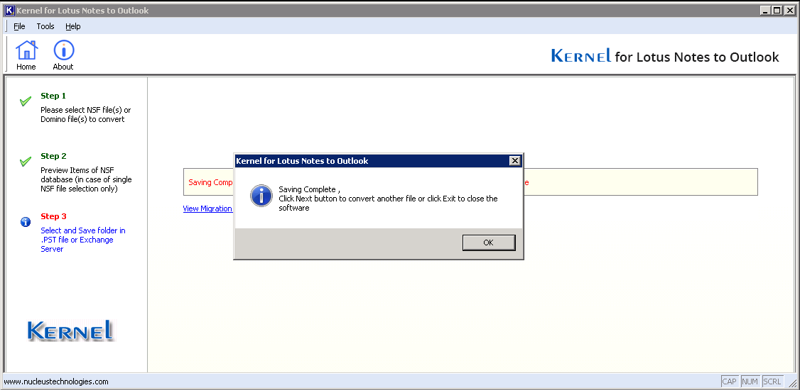 Lotus Notes to Exchange migration done successfully