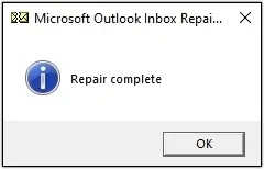 Microsoft 365 repair completed