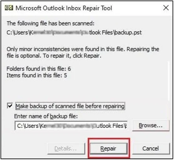 click repair