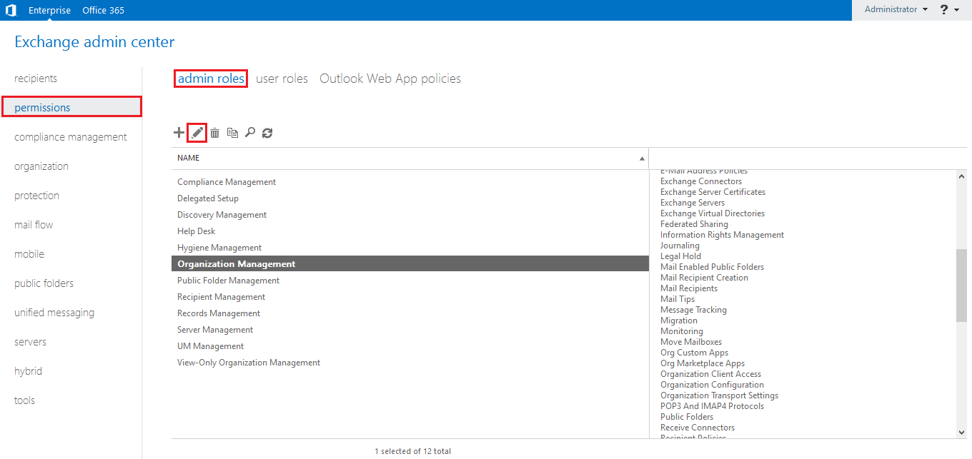 Start the Exchange Admin Center