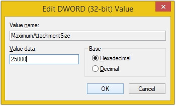 enter data value