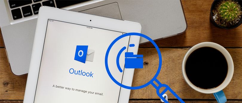 Find a lost folder in Outlook 2016