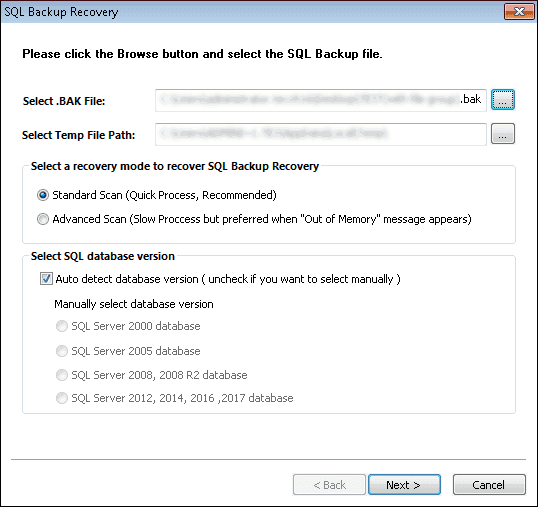 Open Kernel for Backup Recovery