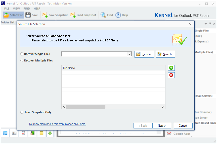 It is an advanced standalone tool made to handle all issues related to Outlook PST data file
