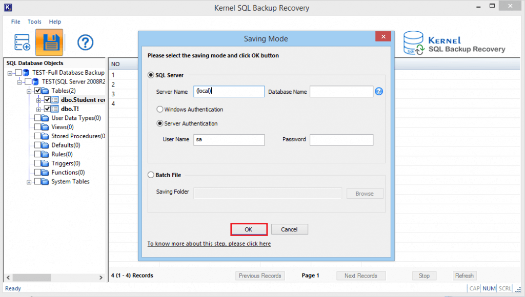 How to Restore SQL Server with RECOVERY & NORECOVERY option