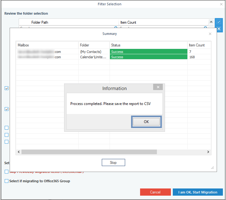 migration process will start