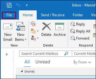 Open MS Outlook