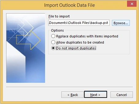 select do not import duplicate