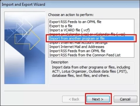import form another program