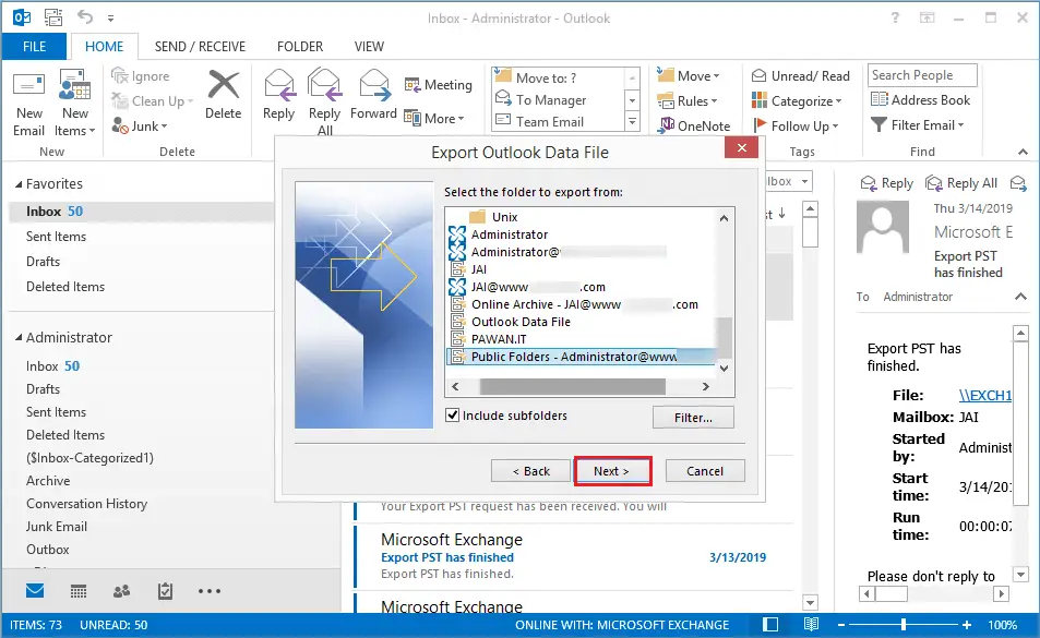 public folders