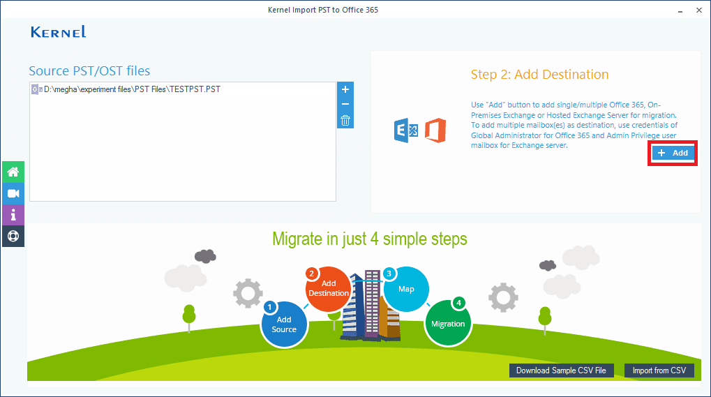 add Office 365 account