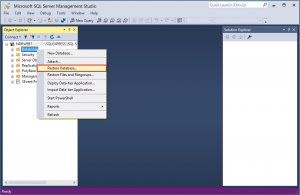 Restore SQL database with a different name