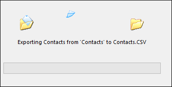 Wait for the export process to complete