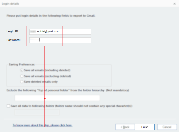 Enter Gmail login ID and password