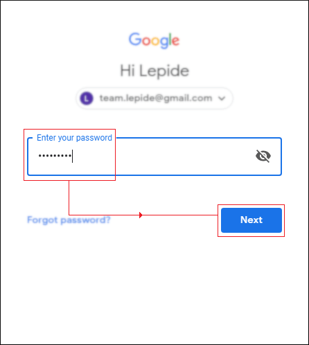 Enter password