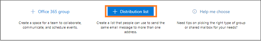 add Distribution List directly