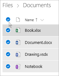select all files at once available in a folder