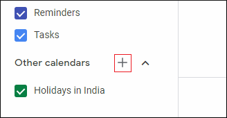 open Google Calendar Web