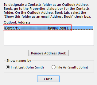 how to add suggested contacts to contact list outlook 2016