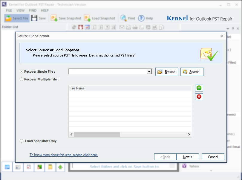 backup the PST data file
