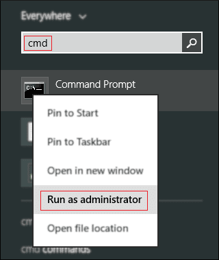 Run as administrator