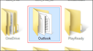 Search Outlook folder