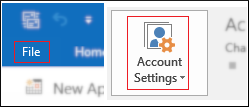 Open Account Settings