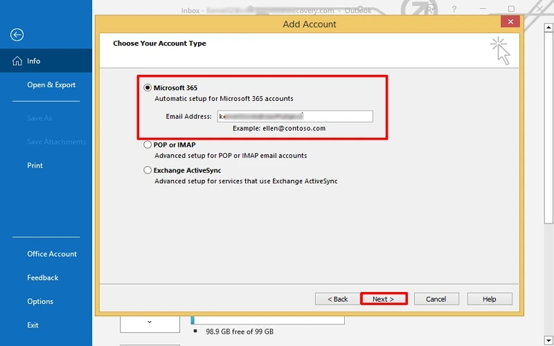 choose office 365