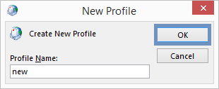 Provide a profile name