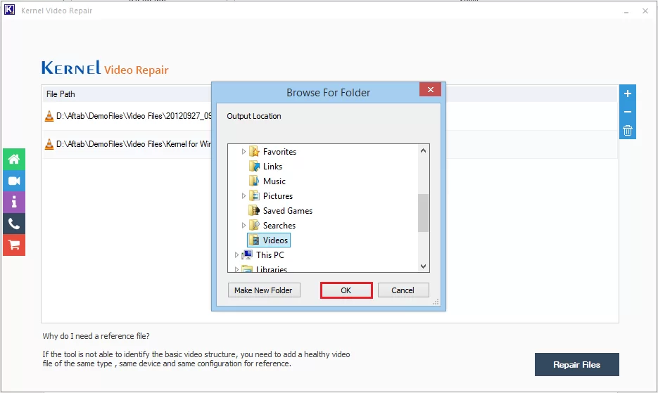 select folder
