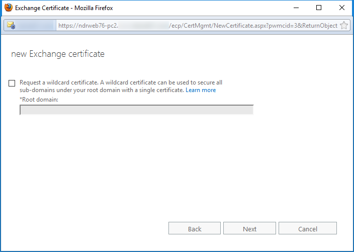 wildcard certificate