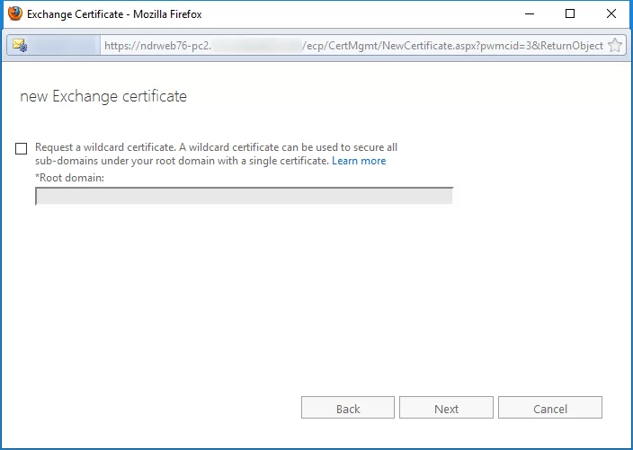 wildcard certificate