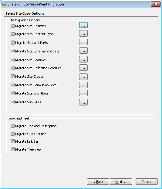 Site Migration Options