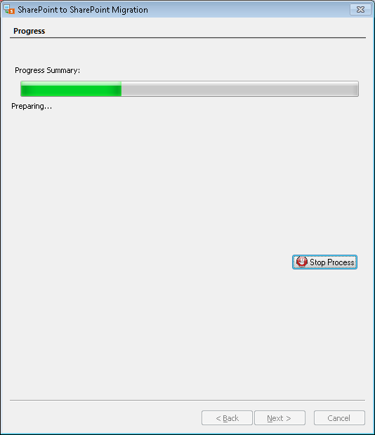 Starts the migration